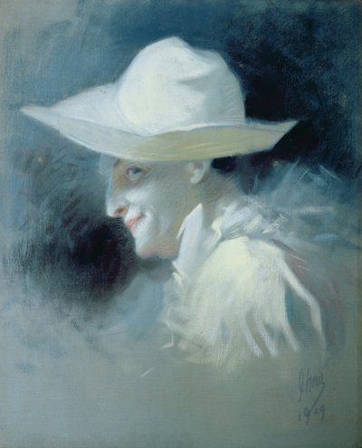 The Mime Artist Georges Wague as Pierrot by Jules Cheret